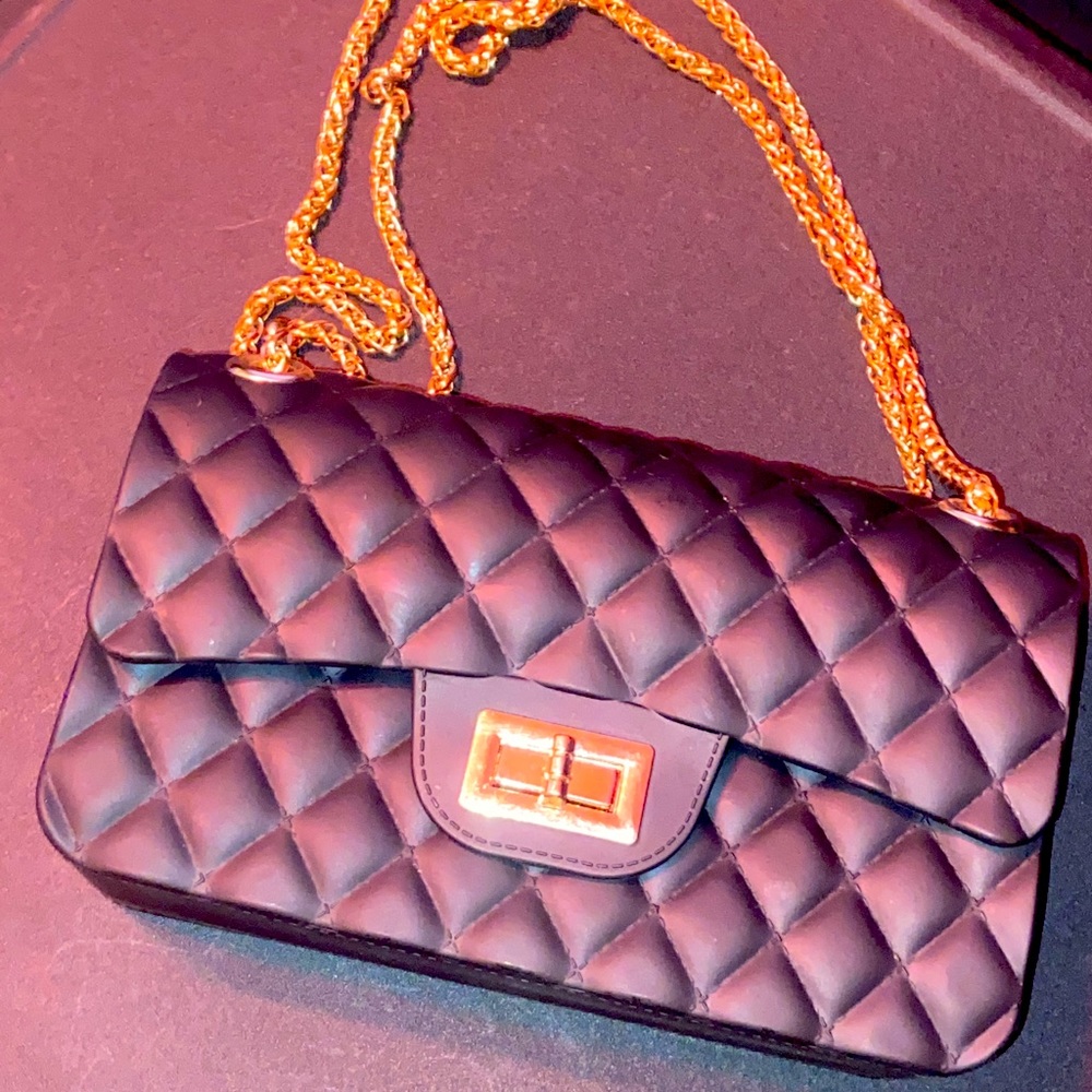Black Vegan Leather Bag